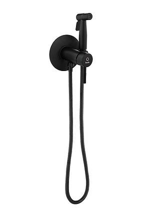 Смеситель perla "smart" для биде встроенный на 1 отв. круглый. черный (pss7806b)