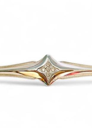 Ручка-скоба сучасна класика з кристалами luxury crystal 162-128-160 silver платина 128-160 мм