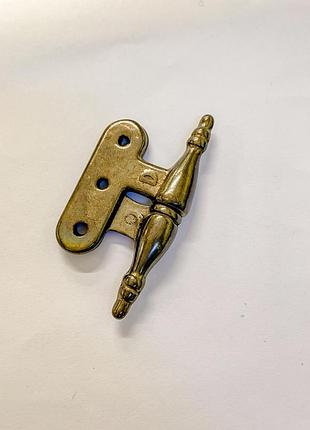 Карточная мебельная петля barocco mod-1331-2dab античная бронза правая