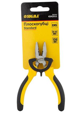 Плоскогубці 130мм standard sigma (4342011) 3