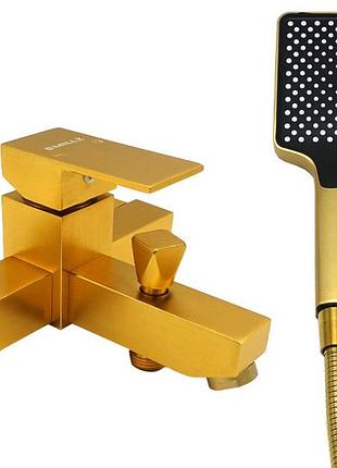 Смеситель для ванны короткий гусь millz золото mrs-al-f1(gold) 1/10