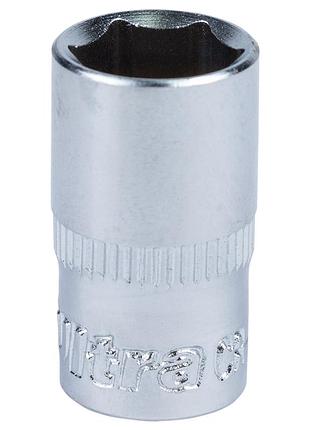Насадка шестигранная короткая 1/4" 10мм crv ultra (6060102)