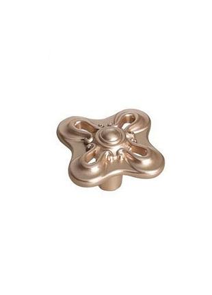 Ручка-кнопка ornamento rose сучасна класика gu-w7901 матове рожеве золото
