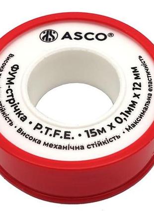 Фум-лента 12mm×0.1mm×15м (0.2g/cm3) asco turkey 10/500