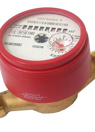 Счетчик горячей воды b meters ø1/2" 80мм italy 1/40