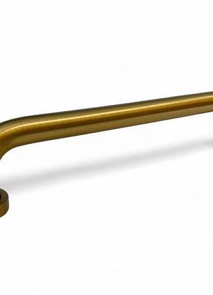 Ручка-скоба з латуні brass elegance модерн rt-lsw-310-128 gm матове золото 128 мм