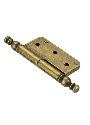 Петля карточная мебельная g341g4 античная бронза левая
