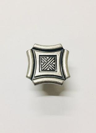 Ручка-кнопка современная классика gu-w6200 античное серебро