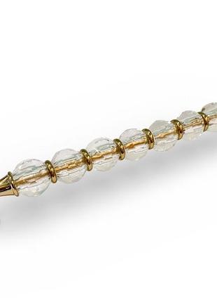 Ручка-скоба crystal elegance з кристалами 2537-003-192 золото глянець 192 мм