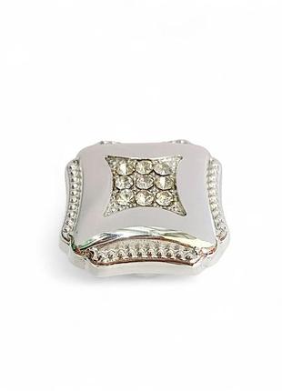 Ручка-кнопка luxury crystal сучасна класика з кристалами 162-00 silver срібло