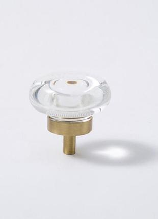 Ручка-кнопка с прозрачным кристаллом rt-ols-271-36tr эксклюзивная коллекция