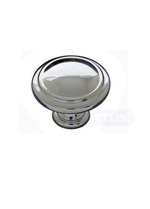 Ручка-кнопка “imperial chrome” сучасна класика gu-w6015 хром блискучий d=30мм