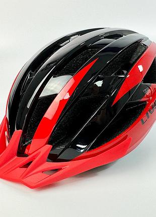Велосипедный шлем защитный livall mt1 neo black/red m 54–58 см, bluetooth, акустика, микрофон, пульт