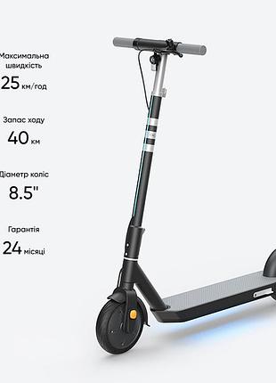 Электросамокат складной okai es20 neon 300/600w 9.8ah скорость 25 км/ч до 40 км nfc app колеса 8.5" нагрузки до 100кг