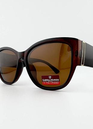 Жіночі сонцезахисні окуляри gabriela marioni gm5030 col.4 з поляризацією, коричневі