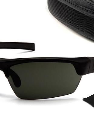 Очки поляризационные защитные 2в1 venture gear tensaw polarized (forest gray) чёрно-зелёные
