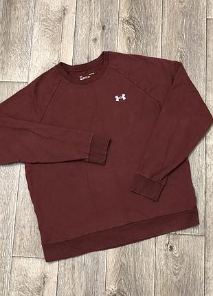Толстовка under armour оригинальная бордовая кофта свитшот