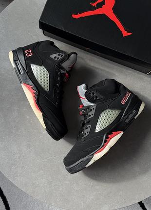 Кросівки nike air jordan 5 retro gore tex off noir