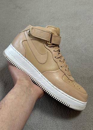 Nike air force 1 mid vachetta tan 43р 27.5см кросівки шкіряні оригінал