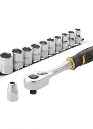 Набір головок з тріщаткою stanley 3/8" 22 од.