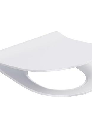 Крышка для унитаза cersanit zen city urban harmony oval slim дюропл. свободнопадующее, легкосъемное