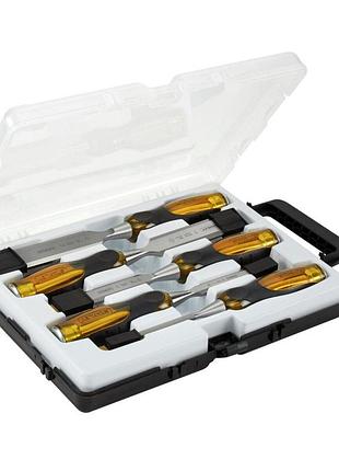 Набір стамесок професійних stanley "fatmax" : w = 6, 12, 18, 25, 32 мм, 5 шт.