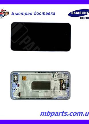 Дисплей samsung a346 violet a34 2023 (gh82-31200d) сервисный оригинал в сборе с рамкой