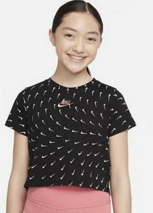Стильна футболка кроп топ nike