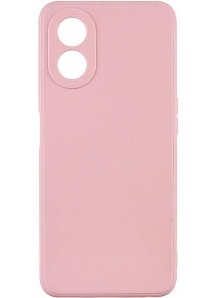 Чехол fiji style для oppo a98 5g (cph2529) силикон бампер с защитой блока камер светло-розовый