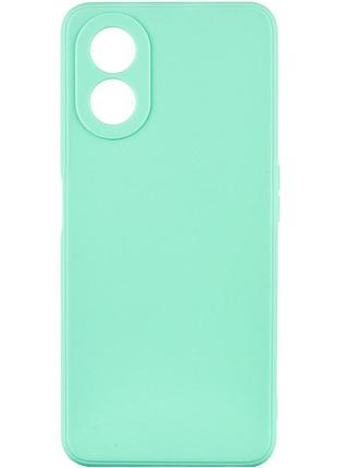 Чехол fiji style для oppo a98 5g (cph2529) силикон бампер с защитой блока камер бирюзовый