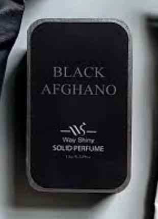 Тверді чоловічі парфуми way shiny моделі black afghano.