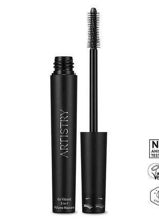 Тушь для ресниц объемная 3-в-1 artistry go vibrant 7,5 г