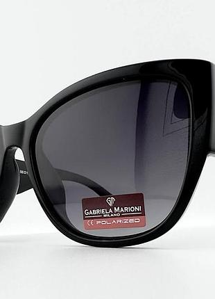 Женские солнцезащитные очки gabriela marioni gm5030 col.1 с поляризацией, черные градиент