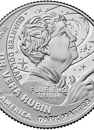 №18 сша 1/4 долар квотер серія «американські жінки» доктор вера рубін 2025 рік монети світу (d)