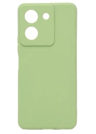 Чехол fiji style для vivo y36 силикон бампер с защитой блока камер фисташковый