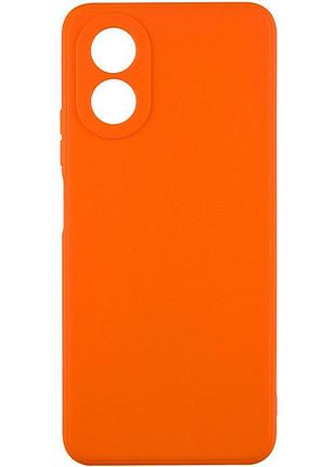 Чехол fiji style для oppo a98 5g (cph2529) силикон бампер с защитой блока камер оранжевый
