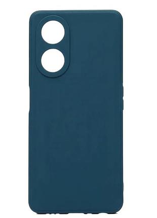 Чехол fiji style для oppo a98 5g (cph2529) силикон бампер с защитой блока камер синий