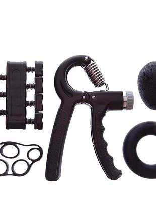 Набор кистевых эспандеров hand grip kit 5 шт для пальцев, запястья с регулируемой нагрузкой (fi-2527)