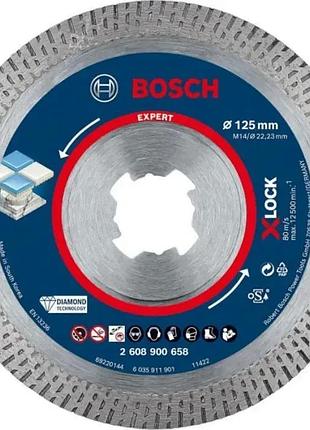 Алмазный диск bosch expert hard ceramic x-lock 125x1.4x22.23 мм (2608900658)