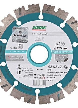 Круг алмазний відрізний 1a1rss/c3-h 125x2,2/1,4x11x22,23-10 technic advanced