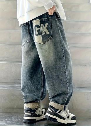 Підліткові широкі джинси багі baggy 160