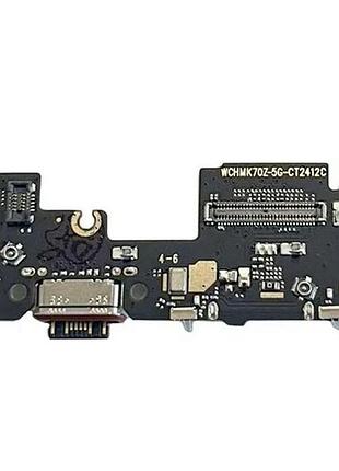 Шлейф xiaomi 14t, 14t pro конектора заряджання, з мікрофоном, плата заряджання