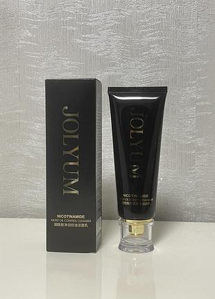 🖤 очищувальна пінка jolyum nicotinamide moist oil control cleanser