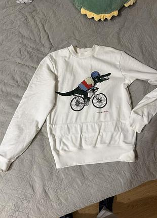 Світшот lacoste x netflix “sex education”, оригінал, розмір xs/s (2)