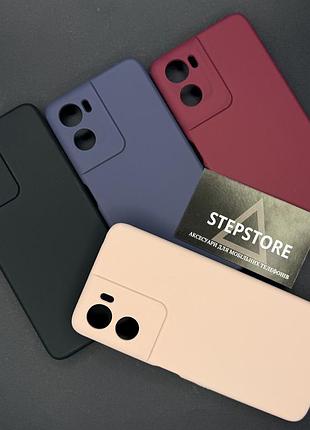 Чохол для motorola edge 50 neo силіконовий з мікрофіброю закритою камерою протиударний silicone case пудровий (pink sand)