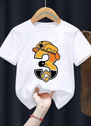 Детская футболка на день рождения 2-6 лет 3