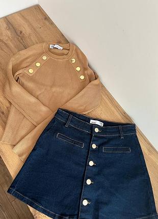 Комплект. кофтинка zara + спідниця sinsay