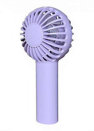 Вентилятор ручний yw-dc03 акумуляторний 3w, type-c, 3 режими швидкості - purple