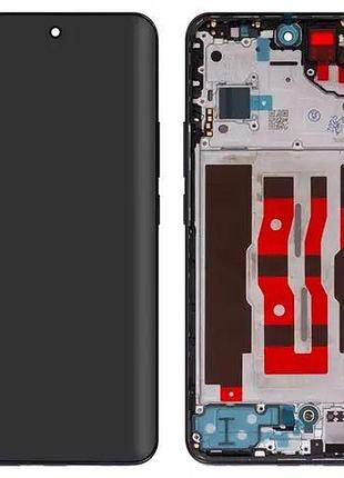 Дисплей oppo reno12 (cph2625) с сенсором и рамкой, matte brown (amoled)