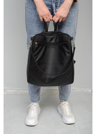 Жіночий місткий рюкзак black2 фото